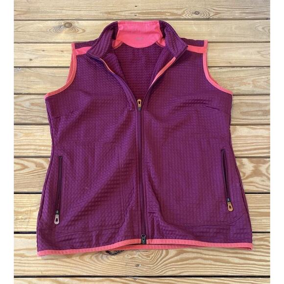 Nike Golf Full Zip Vest Size Large Women’s Pink - Picture 1 of 7